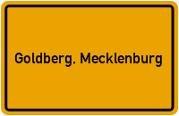 City Sign Goldberg, Mecklenburg