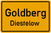 Schwarzer Weg in GoldbergDiestelow