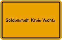 City Sign Goldenstedt, Kreis Vechta