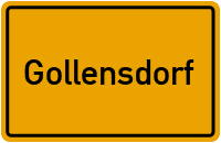 Ortsschild von Gemeinde Gollensdorf in Sachsen-Anhalt