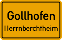 Straßen in Gollhofen Herrnberchtheim