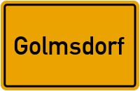 City Sign Golmsdorf