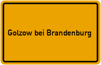 City Sign Golzow bei Brandenburg