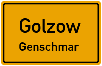 Straßen in Golzow Genschmar