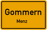 Nedlitzer Weg in GommernMenz