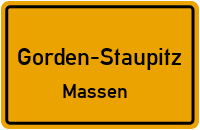 Gartenstraße in Gorden-StaupitzMassen