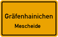 Bachstraße in GräfenhainichenMescheide