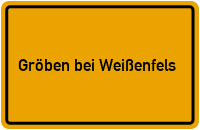 City Sign Gröben bei Weißenfels