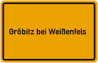 City Sign Gröbitz bei Weißenfels