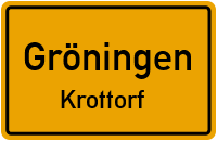 Schmale Straße in GröningenKrottorf
