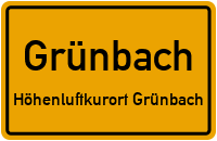 Bahnhofstraße in GrünbachHöhenluftkurort Grünbach