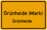 Neue Erknerstraße in Grünheide (Mark)Grünheide