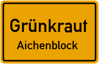 Aichenblock in GrünkrautAichenblock