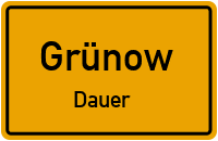 Siedlungsweg in GrünowDauer