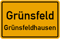 Außer Ort in GrünsfeldGrünsfeldhausen