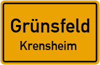 Krautgärtenweg in GrünsfeldKrensheim