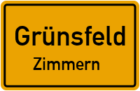 Vorstadtstraße in GrünsfeldZimmern