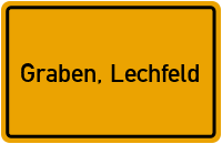 City Sign Graben, Lechfeld