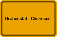 City Sign Grabenstätt, Chiemsee