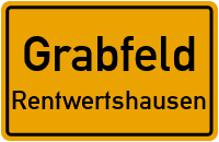 Friedhofsweg in GrabfeldRentwertshausen