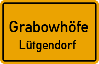 Bahnhofstraße in GrabowhöfeLütgendorf