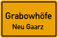 Straßen in Grabowhöfe Neu Gaarz