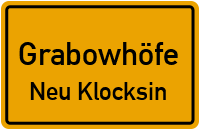 Straßen in Grabowhöfe Neu Klocksin
