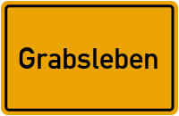 Ortsschild von Gemeinde Grabsleben in Thüringen