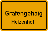Straßenverzeichnis Grafengehaig Hetzenhof