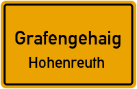 Straßenverzeichnis Grafengehaig Hohenreuth