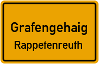Straßenverzeichnis Grafengehaig Rappetenreuth