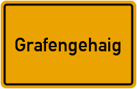 Ortsschild von Markt Grafengehaig in Bayern