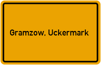 City Sign Gramzow, Uckermark