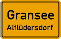 Alte Dorfstraße in GranseeAltlüdersdorf
