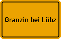 City Sign Granzin bei Lübz