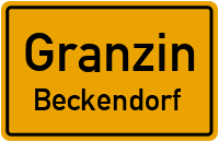 Anliegerweg in GranzinBeckendorf
