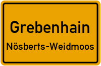 Die Gasse in 36355 Grebenhain (Nösberts-Weidmoos)