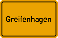 City Sign Greifenhagen