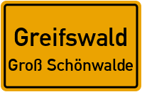 Karl-Schildener-Straße in GreifswaldGroß Schönwalde