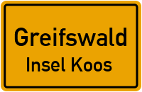 Inselweg in GreifswaldInsel Koos