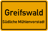 Peter-Warschow-Straße in GreifswaldSüdliche Mühlenvorstadt