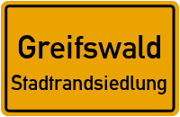 Sybilla-Schwarz-Straße in GreifswaldStadtrandsiedlung