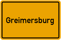 Ortsschild von Gemeinde Greimersburg in Rheinland-Pfalz