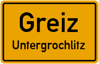 Untergrochlitzer Straße in GreizUntergrochlitz