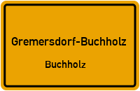 Hauptstraße in Gremersdorf-BuchholzBuchholz