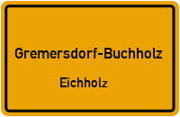 Waldstraße in Gremersdorf-BuchholzEichholz