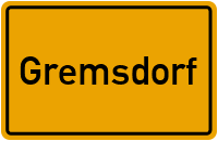 City Sign Gremsdorf