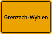 City Sign Grenzach-Wyhlen