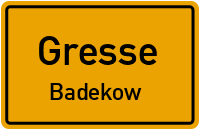 Gresser Straße in GresseBadekow