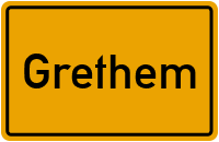 Ortsschild von Gemeinde Grethem in Niedersachsen